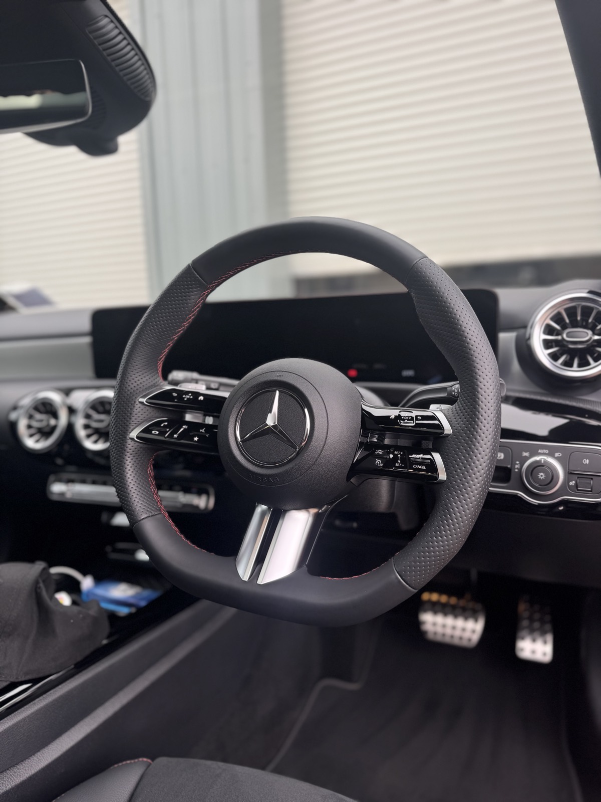 A Mercedes AMG interior, showroom fresh