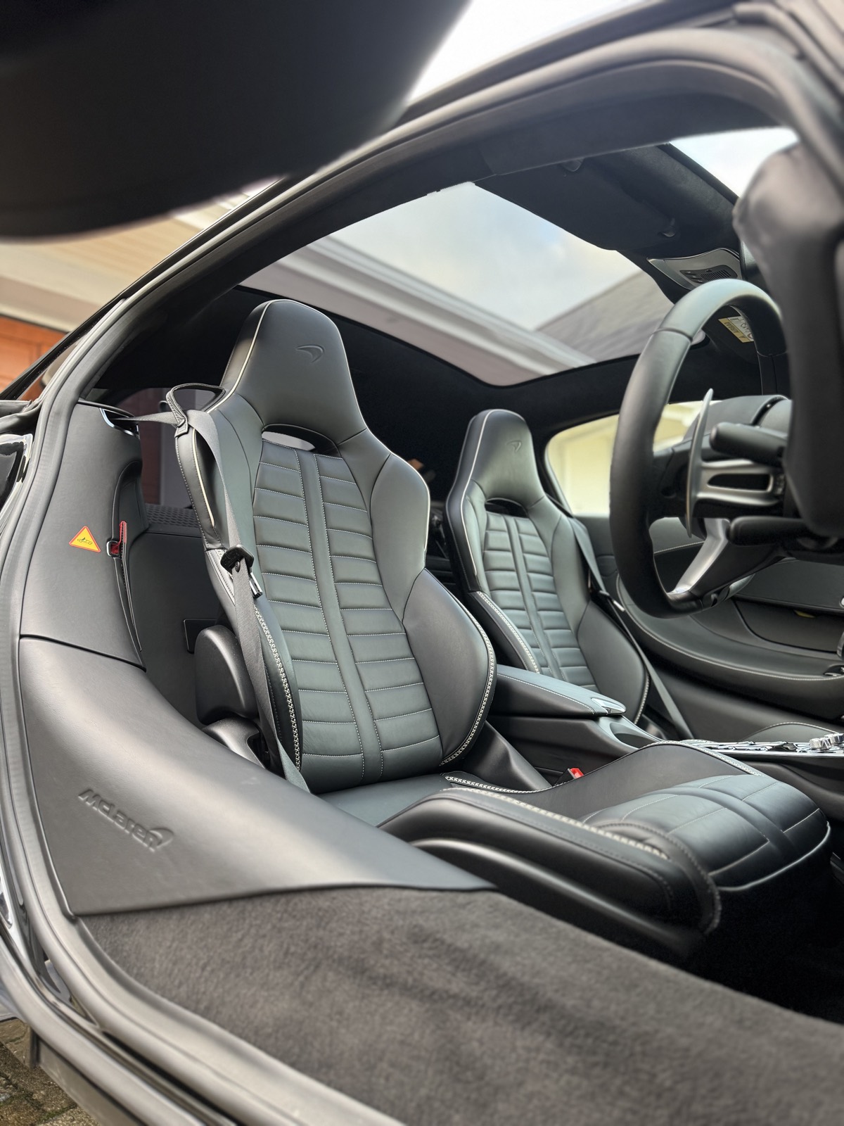 Supercar interior detailed by The Car Care Company